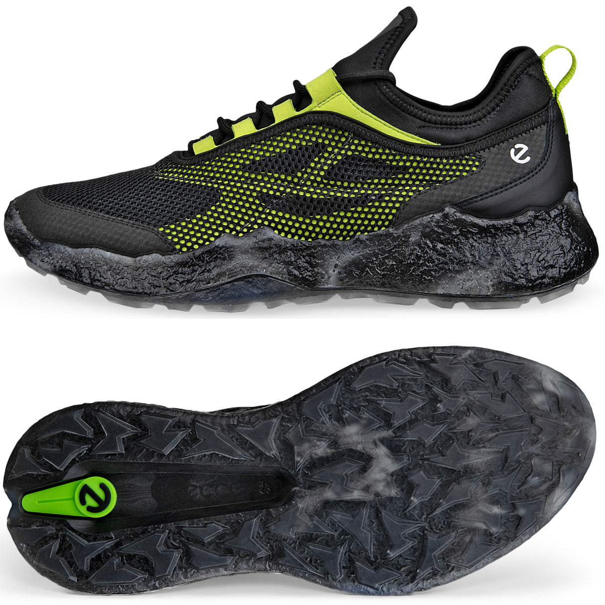 Ecco Biom H5 Herren Golfschuhe 2026, Hybrid Mesh, Schwarz / Grün - Golflaedchen.de