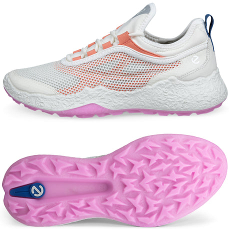 Ecco Biom H5.2 Hybrid Mesh Damen Golfschuhe 2026, Weiß / Coral - Golflaedchen.de