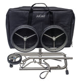 JuCad Edition Edelstahl 3 - Rad Golftrolley - Golflaedchen.de