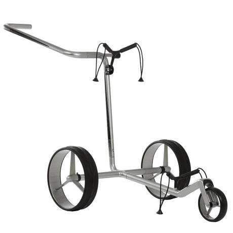 JuCad Carbon 3 - Rad Golftrolley, Silber / Schwarz - Golflaedchen.de