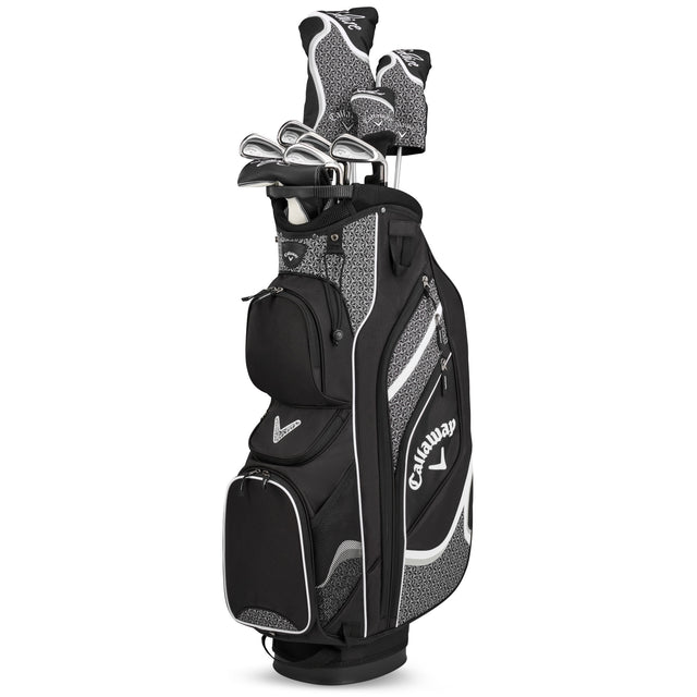 Callaway 2026 Solaire Damen Komplettset / Golfset, Schwarz / Grau, Rechtshand - Golflaedchen.de