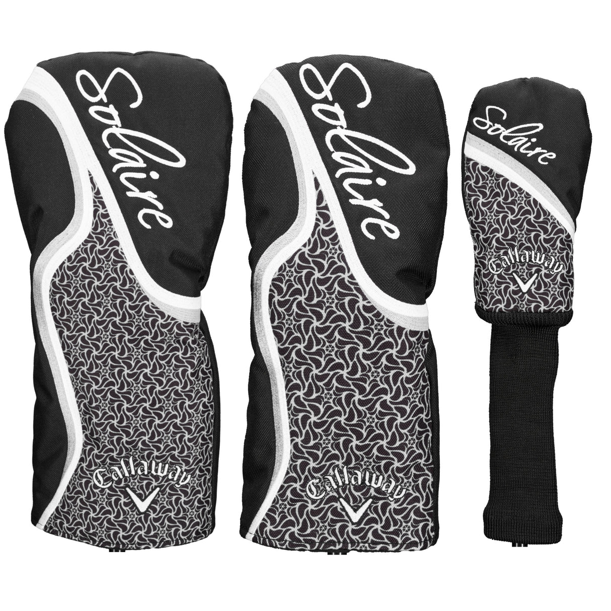 Callaway 2026 Solaire Damen Komplettset / Golfset, Schwarz / Grau, Rechtshand - Golflaedchen.de