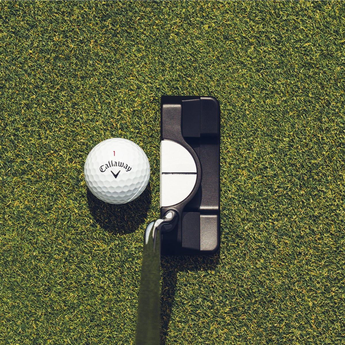Odyssey Ai-DUAL Double Wide 1/2 Ball Putter, DB, Rechtshand - Golflaedchen.de