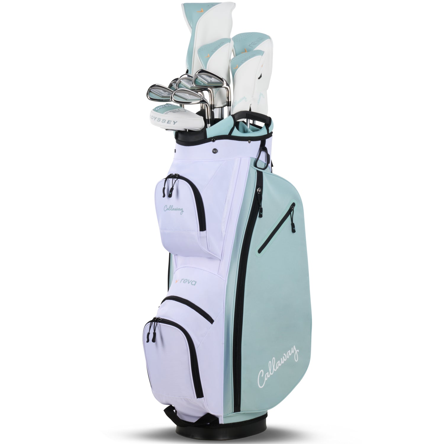 Callaway REVA 2026 Damen Komplettset / Golfset, Weiß / Grün, Rechtshand - Golflaedchen.de