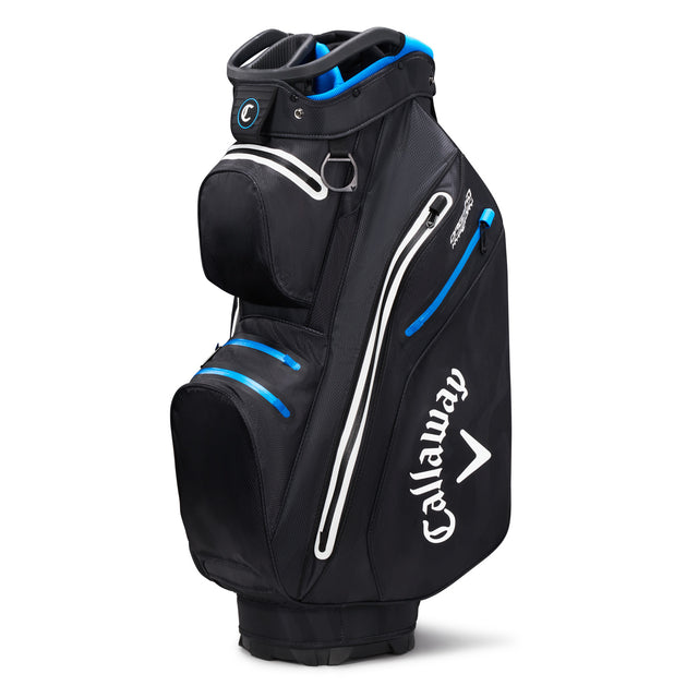 Callaway Org 14 HD Waterproof Cartbag, Schwarz Camo / Blau - Golflaedchen.de