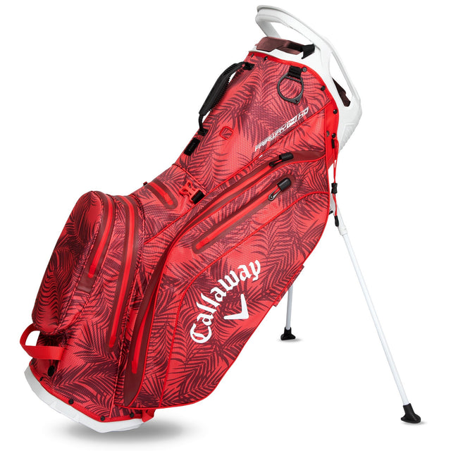 Callaway 2025 Fairway 14 HD Waterproof Standbag, Red Palms / Grey - Golflaedchen.de