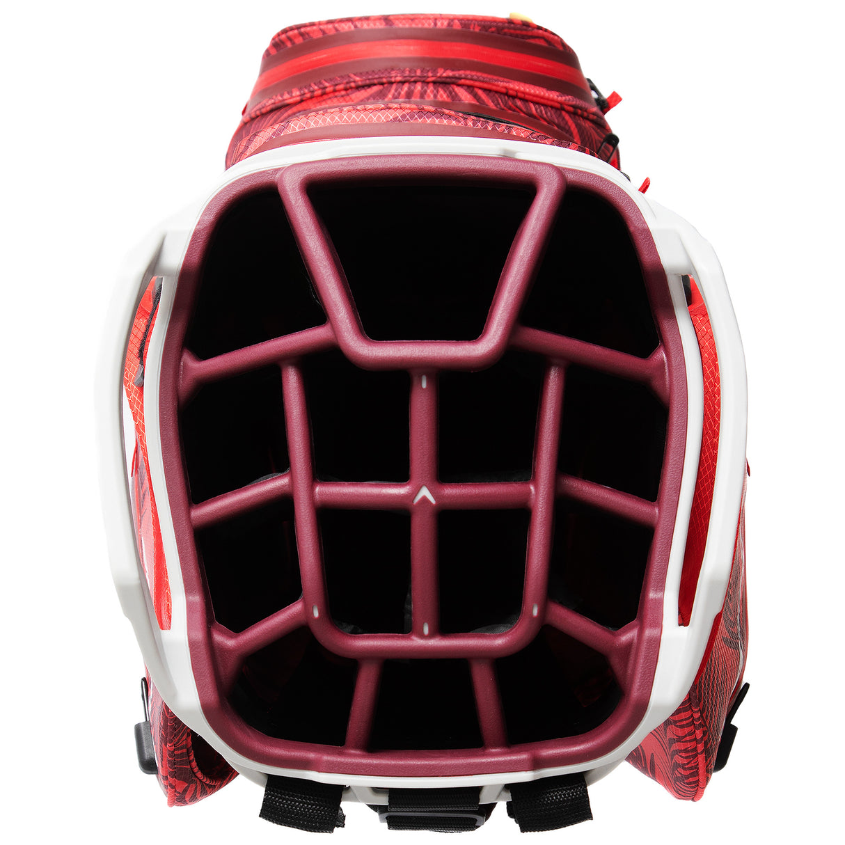 Callaway 2025 Org 14 HD Waterproof Cartbag, Red Palms / Light Grey - Golflaedchen.de