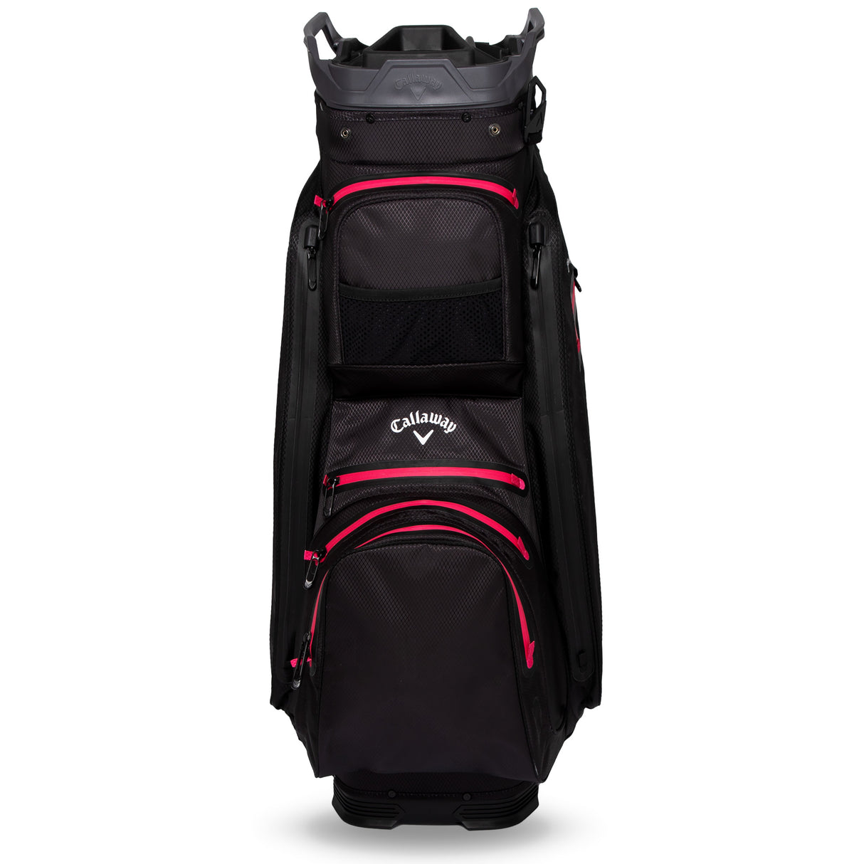 Callaway 2025 Org 14 HD Waterproof Damen Cartbag, Dunkelgrau / Schwarz / Pink - Golflaedchen.de