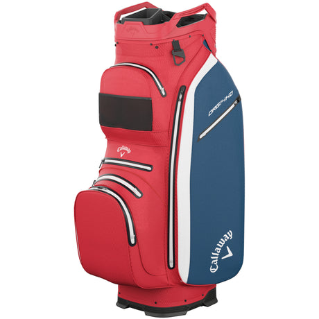 Callaway 2026 Org 14 HD Waterproof Cartbag, Rot / Weiß / Navy - Golflaedchen.de