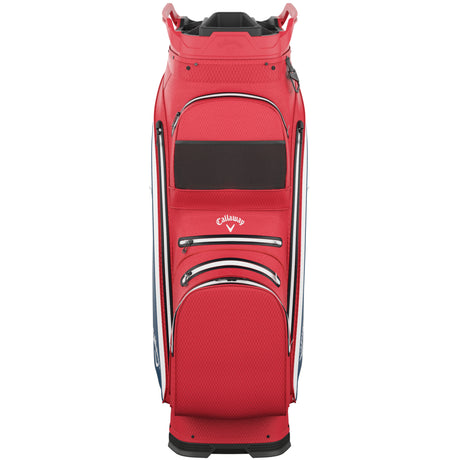 Callaway 2026 Org 14 HD Waterproof Cartbag, Rot / Weiß / Navy - Golflaedchen.de