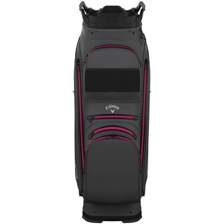 Callaway 2026 Org 14 HD Waterproof Damen Cartbag, Anthrazitgrau / Pink - Golflaedchen.de