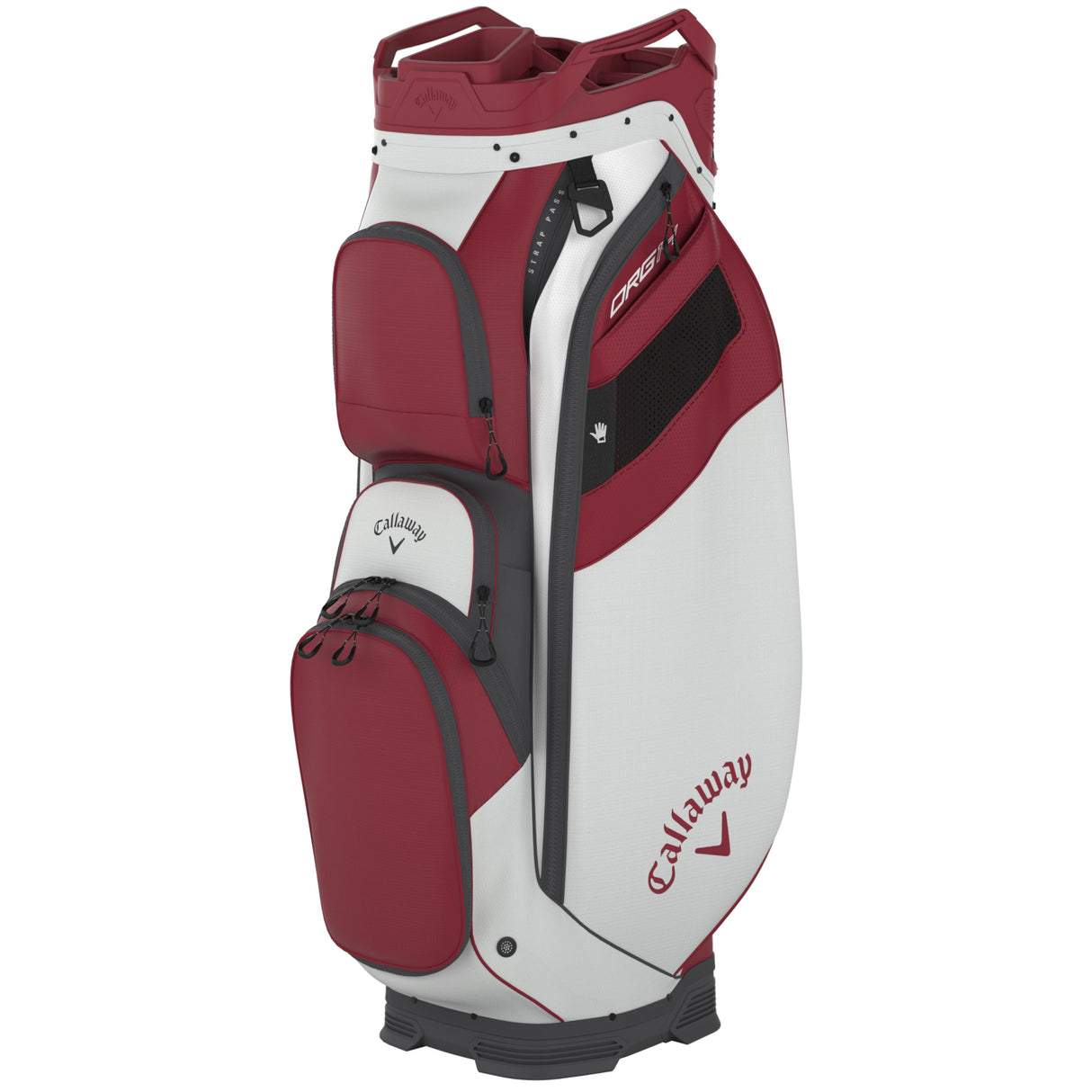 Callaway 2025 Org 14 Cartbag, Weiß / Rot - Golflaedchen.de