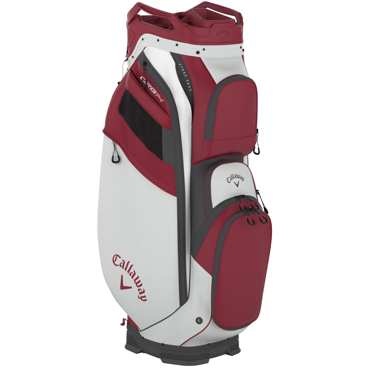 Callaway 2025 Org 14 Cartbag, Weiß / Rot - Golflaedchen.de