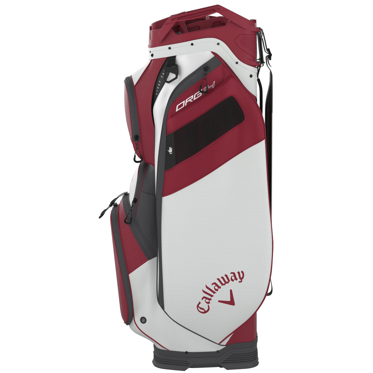 Callaway 2025 Org 14 Cartbag, Weiß / Rot - Golflaedchen.de