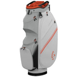Callaway Chase 14 Cartbag, White / Silver / Orange - Golflaedchen.de