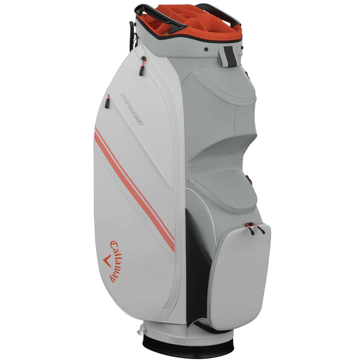 Callaway Chase 14 Cartbag, White / Silver / Orange - Golflaedchen.de