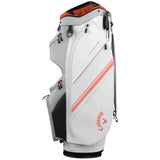 Callaway Chase 14 Cartbag, White / Silver / Orange - Golflaedchen.de