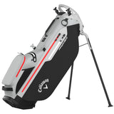 Callaway 2025 Fairway C HD Waterproof Standbag, Grau / Schwarz / Rot - Golflaedchen.de