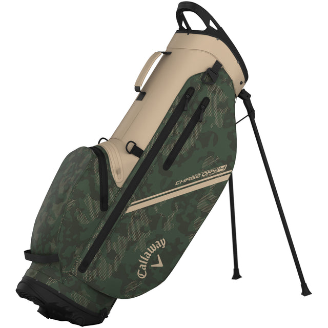 Callaway 2026 Chase Dry Waterproof Standbag, Tan / Green / Field - Golflaedchen.de