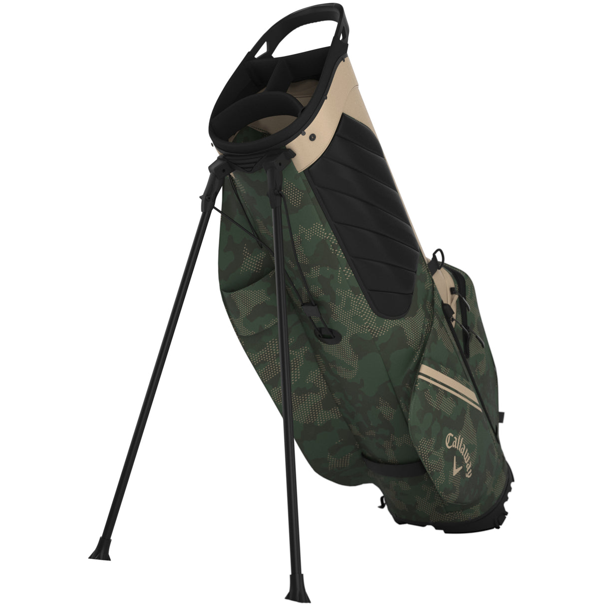 Callaway 2026 Chase Dry Waterproof Standbag, Tan / Green / Field - Golflaedchen.de