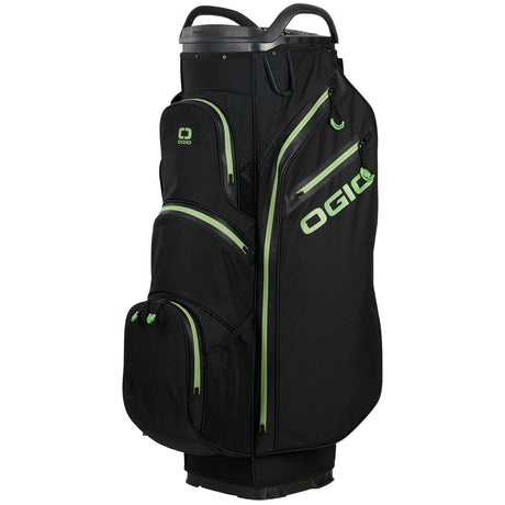 Ogio 2025 All Elements Silencer Waterproof Cartbag / Golfbag, Black - Golflaedchen.de