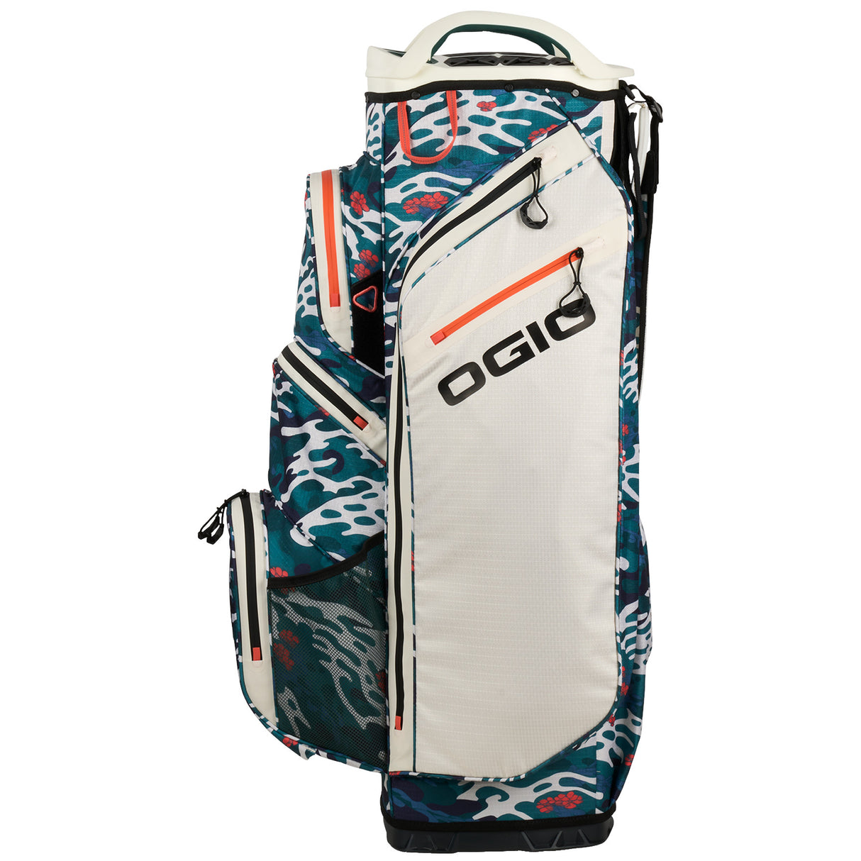 Ogio 2025 All Elements Silencer Waterproof Cartbag / Golfbag, Wave Camo - Golflaedchen.de