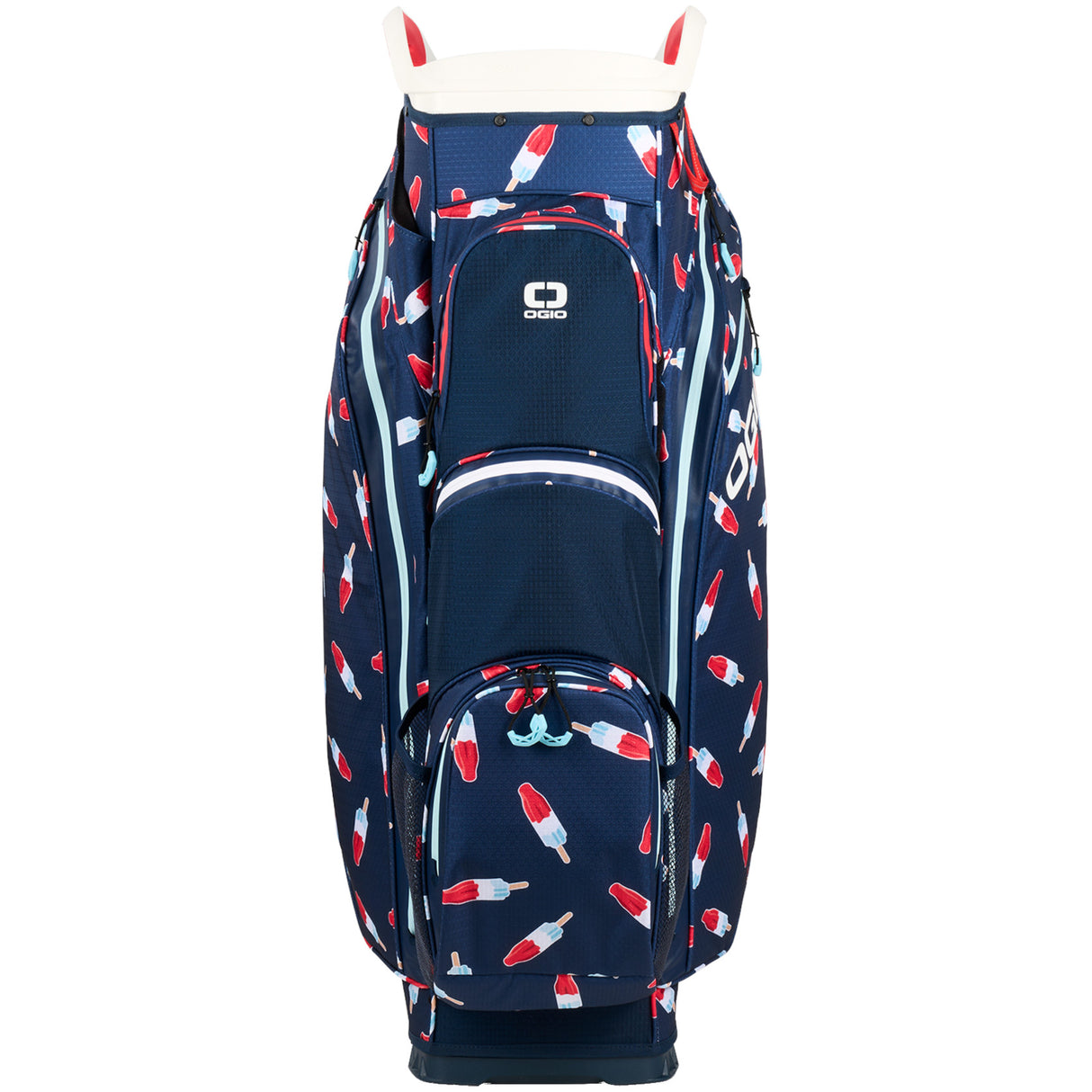 Ogio 2025 All Elements Silencer Waterproof Cartbag / Golfbag, Rocket Pop - Golflaedchen.de