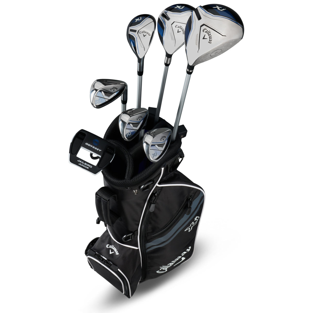 Callaway 2026 Junior Kinder Golfset XJ3 (135 - 155 cm), Farbe Schwarz, Rechtshand - Golflaedchen.de