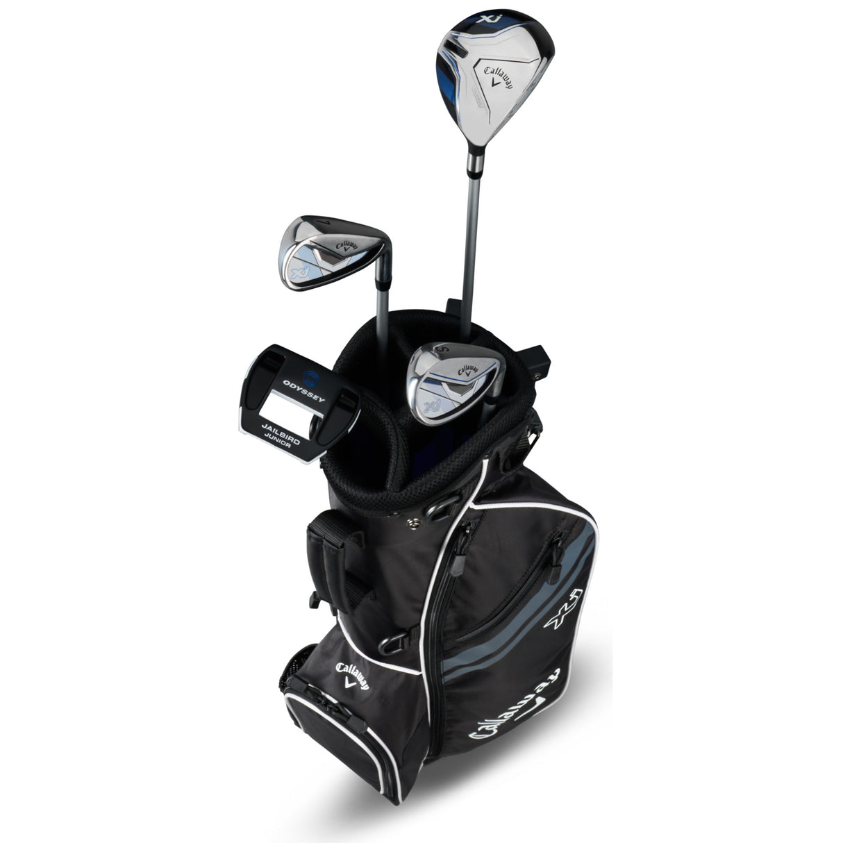 Callaway 2026 Junior Kinder Golfset XJ1 (95 - 118 cm), Farbe Schwarz, Linkshand - Golflaedchen.de
