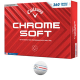 Callaway Chrome Soft Golfbälle, 360 Triple Track, 12 Stück - Golflaedchen.de