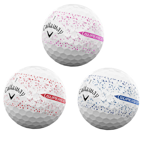 Callaway 2026 SuperSoft 360 Splatter Golfbälle, 12 Stück - Golflaedchen.de