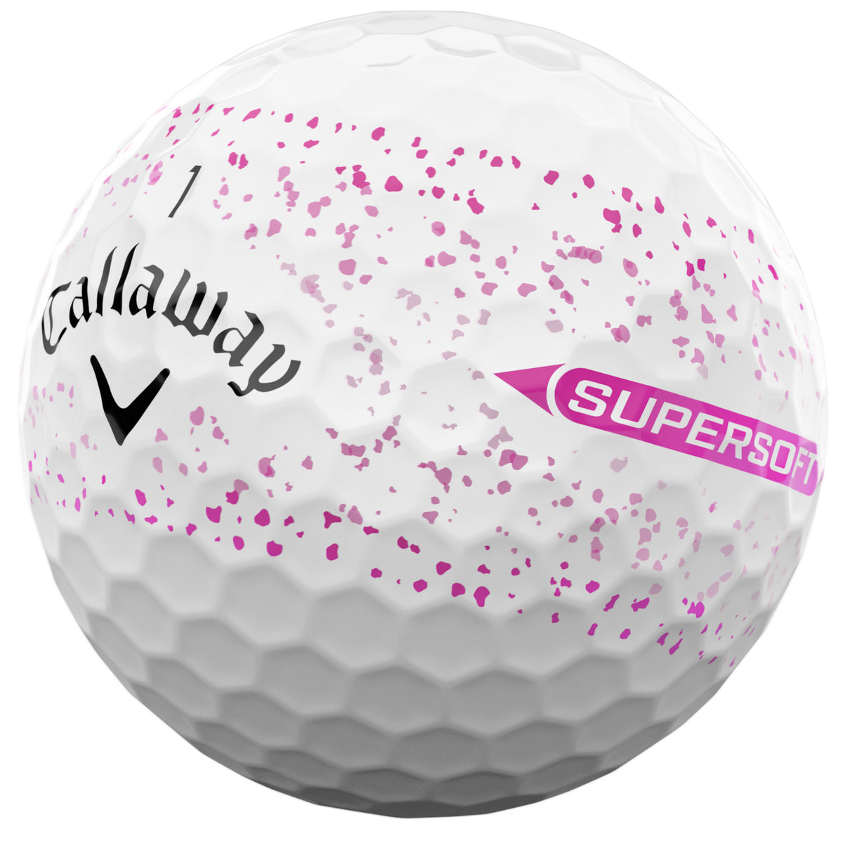 Callaway 2026 SuperSoft 360 Splatter Golfbälle, 12 Stück - Golflaedchen.de