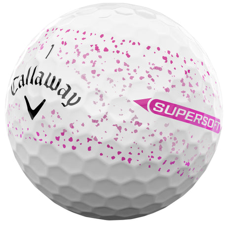 Callaway 2026 SuperSoft 360 Splatter Golfbälle, 12 Stück - Golflaedchen.de