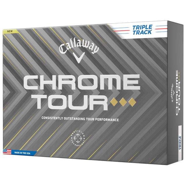 Callaway 2026 Chrome Tour TD Golfbälle, Triple Track, 12 Stück - Golflaedchen.de