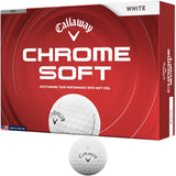 Callaway 2026 Chrome Soft Golfbälle, Weiß, 12 Stück - Golflaedchen.de