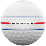 Callaway 2026 Chrome Soft Golfbälle, 360 Triple Track, Weiß, 12 Stück - Golflaedchen.de