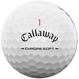 Callaway 2026 Chrome Soft Golfbälle, Triple Track, Weiß, 12 Stück - Golflaedchen.de