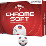 Callaway 2026 Chrome Soft Golfbälle, Tru Track, Weiß, 12 Stück - Golflaedchen.de