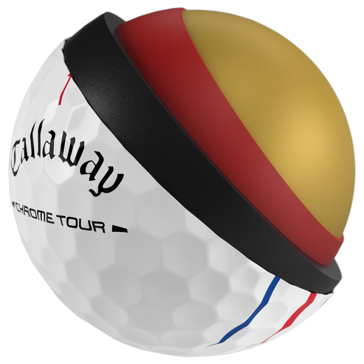 Callaway 2026 Chrome Tour Golfbälle, Triple Track, Weiß, 12 Stück - Golflaedchen.de