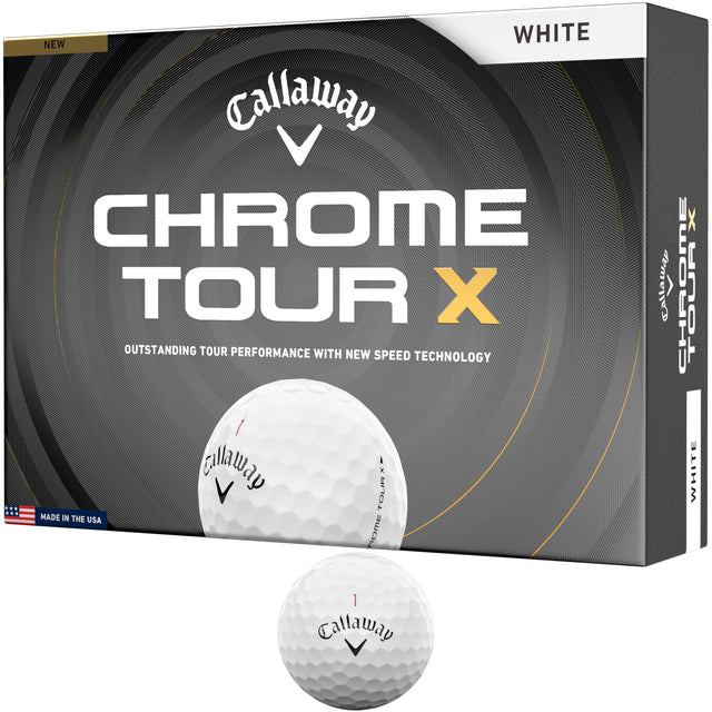 Callaway 2026 Chrome Tour X Golfbälle, Weiß, 12 Stück - Golflaedchen.de