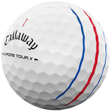 Callaway 2026 Chrome Tour X Triple Track Golfbälle, Weiß, 12 Stück - Golflaedchen.de