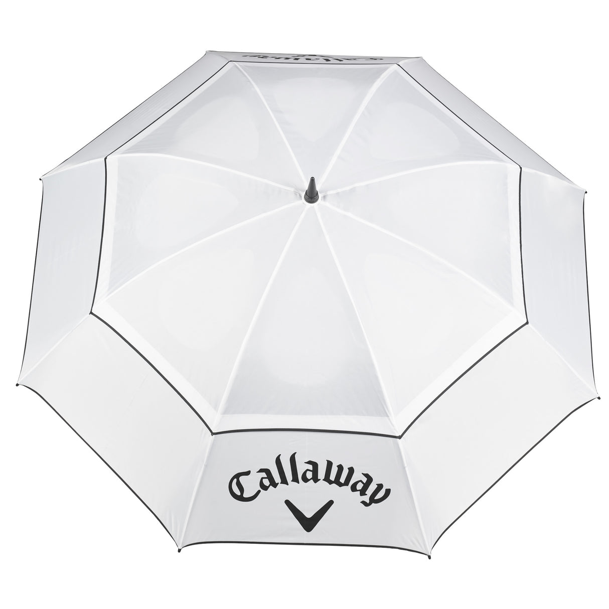 Callaway 64 inch Shield Double Canopy Golf Regenschirm / Sonnenschirm, Weiß / Schwarz - Golflaedchen.de