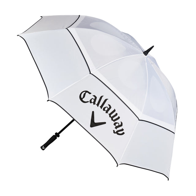 Callaway 64 inch Shield Double Canopy Golf Regenschirm / Sonnenschirm, Weiß / Schwarz - Golflaedchen.de