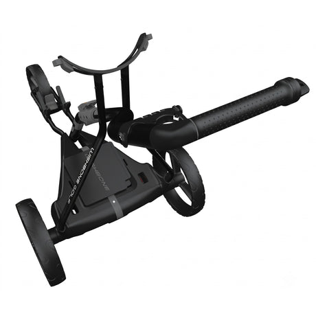 Wishbone EON 2026 Elektro Golftrolley inkl. Schirmhalter und Scorecardhalter, Schwarz / Grau - Golflaedchen.de