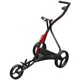 Wishbone EON 2026 Elektro Golftrolley inkl. Schirmhalter und Scorecardhalter, Schwarz / Rot - Golflaedchen.de